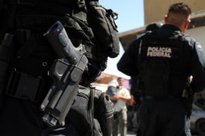 Mexican Federal Police Forces (Photo by Frontpage)